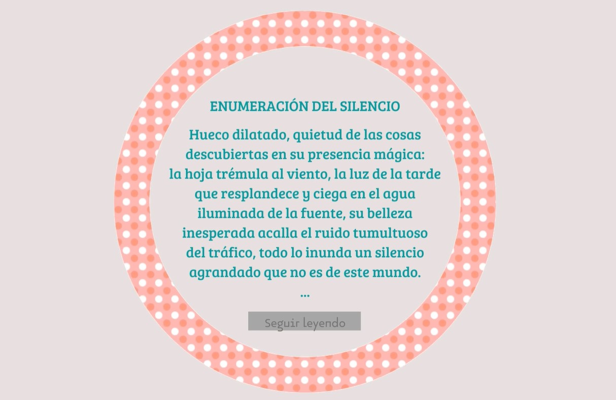 Enumeracion del silencio