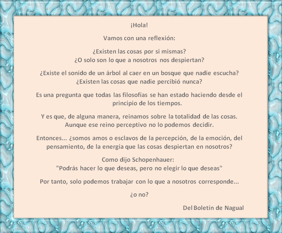 Del Boletín de Nagual