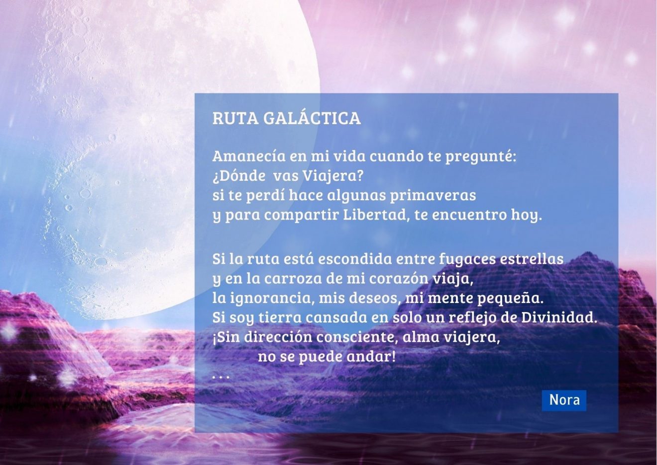 Ruta galáctica + texto