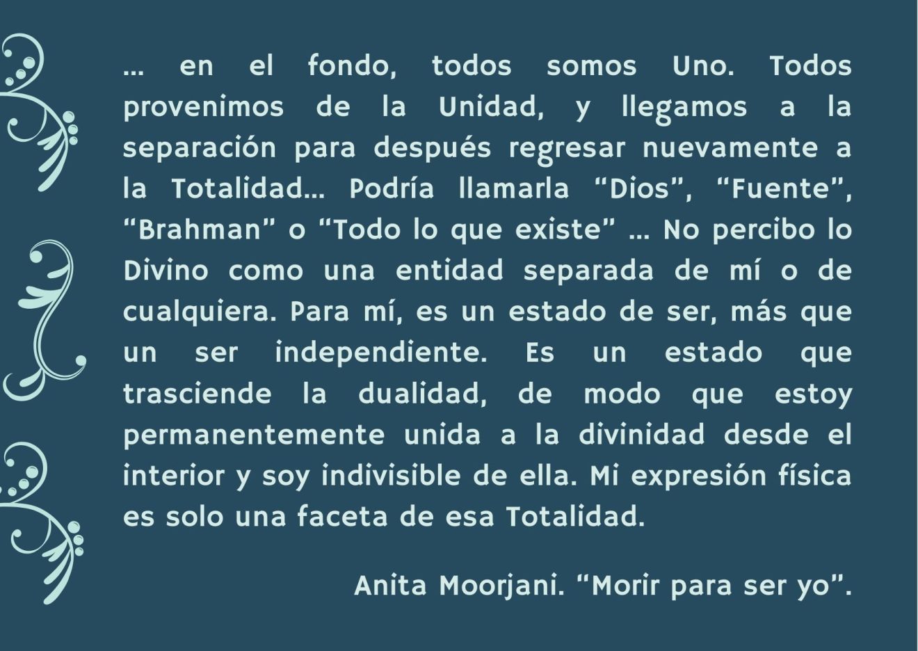 Morir para ser yo